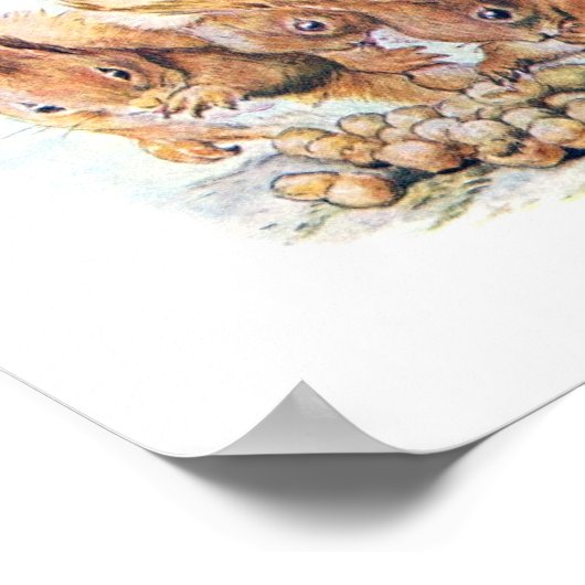 Kinderbuch-Illustration Poster (Ecke)