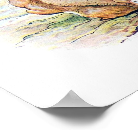 Kinderbuch-Illustration Poster (Ecke)