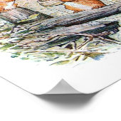 Kinderbuch-Illustration Poster (Ecke)