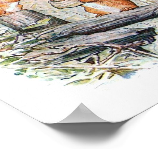 Kinderbuch-Illustration Poster (Ecke)