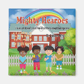 Kinderbuch von Mighty Hearoes Magnet (Vorne)