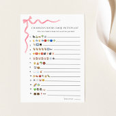 Kinderbücher Emoji Pictionary Shower Game Einladung