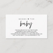 Kinderbücher, Moderner Minimalismus Schwarzer Schr Begleitkarte (Vorderseite)