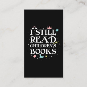 Kinderbücher Niedliche Leseliste Visitenkarte