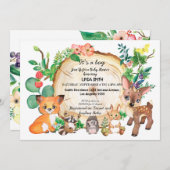 Kinderbücher über Pflanze im Wald und im Wald Einladung (Vorne/Hinten)