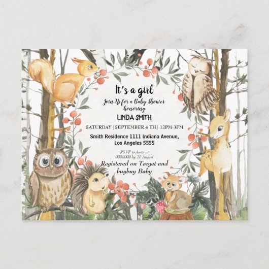 Kinderbücher über Waldbestände und Pflanze in Wäld Postkarte (Vorderseite)