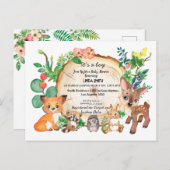 Kinderbücher über Waldbestände und Pflanze in Wäld Postkarte (Vorne/Hinten)