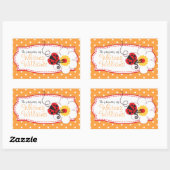 Kinderbücherplatte oder orangefarbener Aufkleber (Blatt)