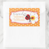 Kinderbücherplatte oder orangefarbener Aufkleber (Tasche)