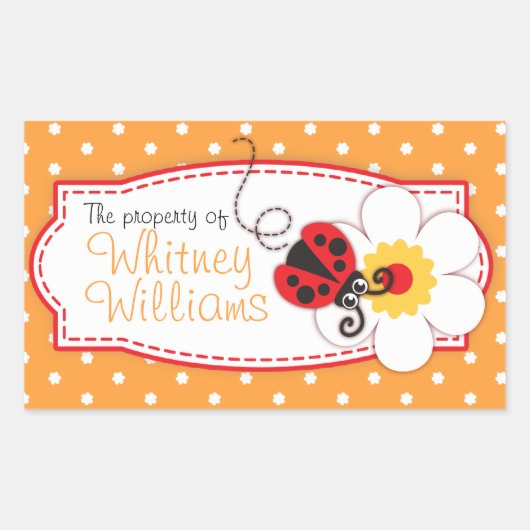 Kinderbücherplatte oder orangefarbener Aufkleber (Vorderseite)