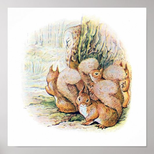 Kinderbuchillustration Poster (Vorne)