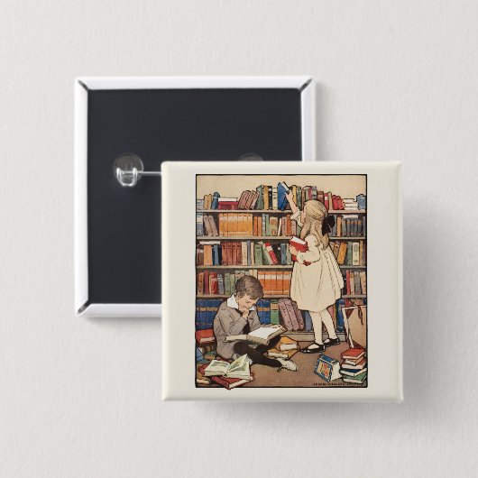 Kinderbuchwoche von Jessie Willcox Smith Button (Vorne & Hinten)