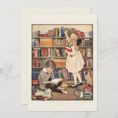 Kinderbuchwoche von Jessie Willcox Smith Einladung (Vorne/Hinten)