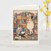 Kinderbuchwoche von Jessie Willcox Smith Karte (Gelbe Blume)