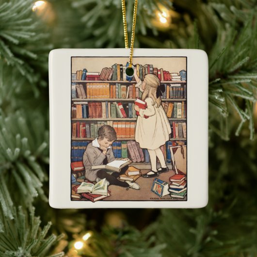 Kinderbuchwoche von Jessie Willcox Smith Keramikornament (Baum)
