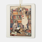 Kinderbuchwoche von Jessie Willcox Smith Keramikornament (Links)