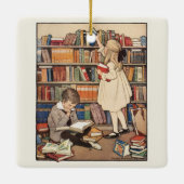 Kinderbuchwoche von Jessie Willcox Smith Keramikornament (Rückseite)