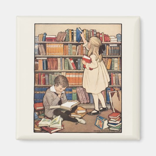 Kinderbuchwoche von Jessie Willcox Smith Magnet (Vorne)