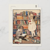 Kinderbuchwoche von Jessie Willcox Smith Postkarte (Vorne/Hinten)