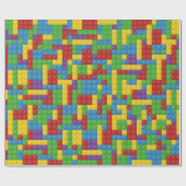 Kinderbunte Plastikblöcke Geschenkpapier (Flach)