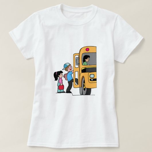 Kinderbus Boarding T-Shirt (Design vorne)