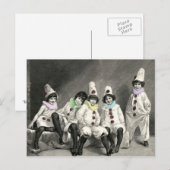 Kindercarneval Kinder Kostüm Vintag Postkarte (Vorne/Hinten)