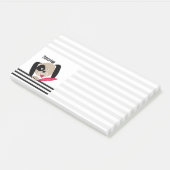 Kindercartoon-Hund Lieblings-Welpe Post-it Klebezettel (angewinkelt)