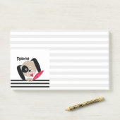 Kindercartoon-Hund Lieblings-Welpe Post-it Klebezettel (Auf Schreibtisch)