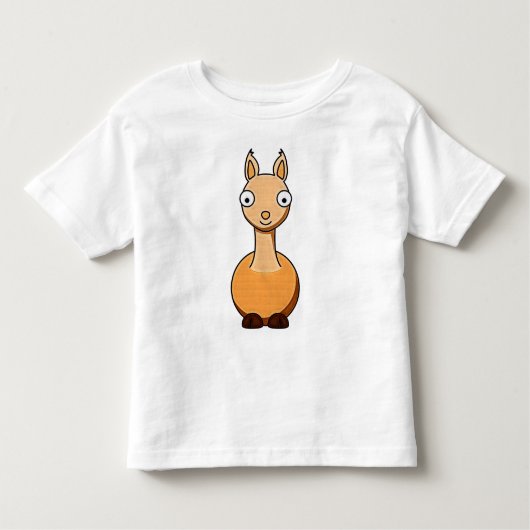 KinderCartoon-Lama-T - Shirt (Vorderseite)