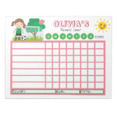 Kinderchor-Diagramm, Personalisierte Fußball-Übers Notizblock (Vorderseite)