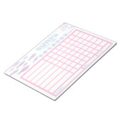 Kinderchor-Diagramm, Personalisiertes Unterwasserd Notizblock (angewinkelt)