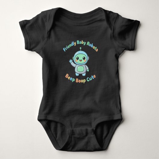 Kindercotton-Komfort-Roboter Baby Strampler (Vorderseite)