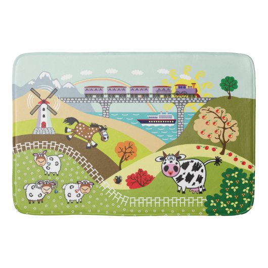 Kinderdarstellung Badematte (Vorderseite)