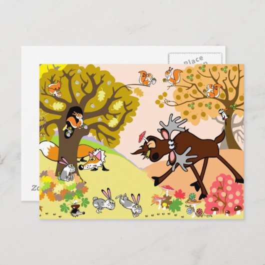 Kinderdarstellung Postkarte (Vorne/Hinten)