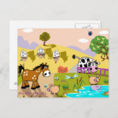 Kinderdarstellung Postkarte (Vorne/Hinten)