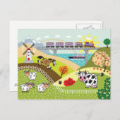 Kinderdarstellung Postkarte (Vorne/Hinten)