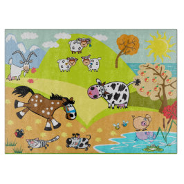 Kinderdarstellung Schneidebrett