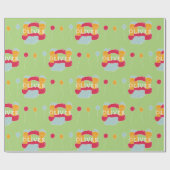 Kinderdesign des Hauses/Schlosses Geschenkpapier (Flach)