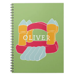 Kinderdesign des Hauses/Schlosses Notizblock