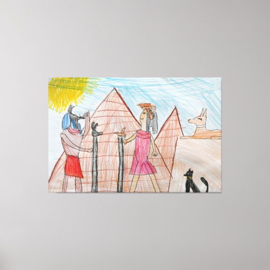 Kinderdesign Leinwanddruck (Vorderseite)