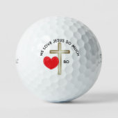 Kinderdesign Personalisiert Jesus Golfball (Vorderseite)