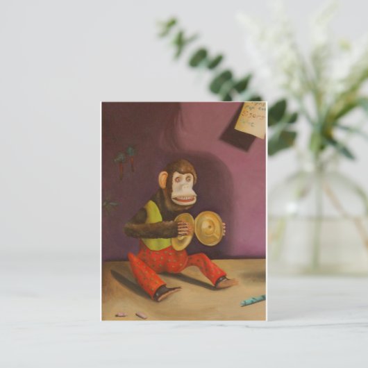 Kinderdetails (Affe) Postkarte (Stehend Vorderseite)