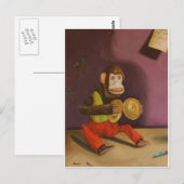 Kinderdetails (Affe) Postkarte (Vorne/Hinten)