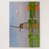 Kinderdijk Historic Windmills Holland. Puzzle (Vertikal)