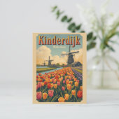 Kinderdijk Holland Netherlands WindMills gifts Postkarte (Stehend Vorderseite)