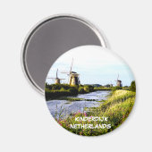 KINDERDIJK NIEDERLANDE MAGNET (Vorderseite/Rückseite)