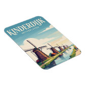 Kinderdijk Niederlande Magnet (Rechte Seite)