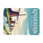 Kinderdijk Niederlande Magnet (Horizontal)