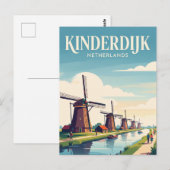 Kinderdijk Niederlande Postkarte (Vorne/Hinten)
