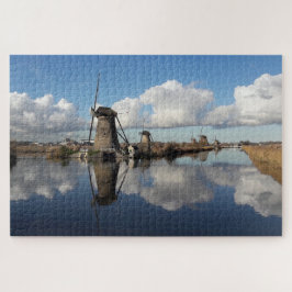 Kinderdijk Wind Mills Niederlande Holland Blades Puzzle